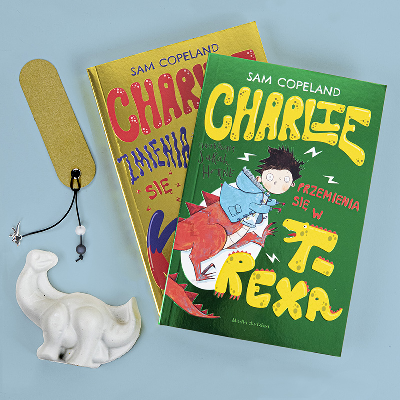 Pakiet Charlie - dwa tomy z dinozaurem | Sam Copeland