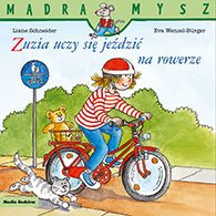 Zuzia uczy się jeździć na rowerze