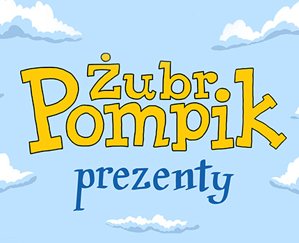 Żubr Pompik rozdaje prezenty